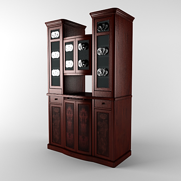 Vintage Sideboard: Intriguing Origins 3D model image 1 