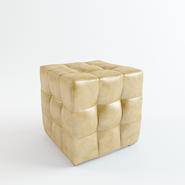 Versatile Colorful Squared Pouffe 3D model image 1 