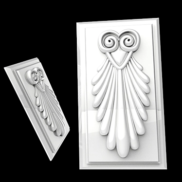 Sleek Silver Rivet Case 3D model image 1 