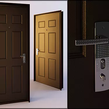 Title: Elegant Entryway: Striking Door Design 3D model image 1 