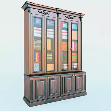 Cabinet Bookcase | Stylish Storage Solution 3D model image 1 