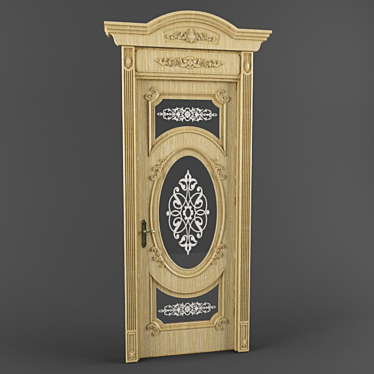 Elegant Entryway Door 3D model image 1 