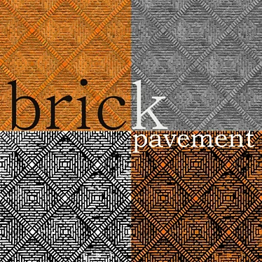 Brick Pavement Texture Map 3D model image 1 