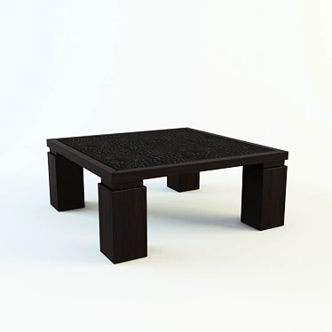 Modern Rustic Coffee Table 3D model image 1 