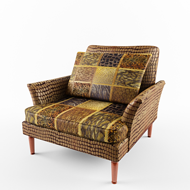 GALA A2321 Elegant Armchair 3D model image 1 