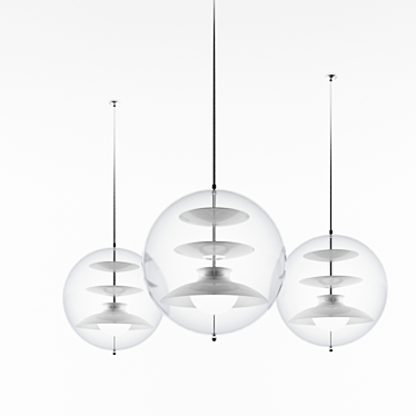 Panton Pendant Light 3D model image 1 