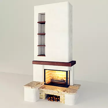 Edil Kamin Eboli: Elegant Fireplace 3D model image 1 