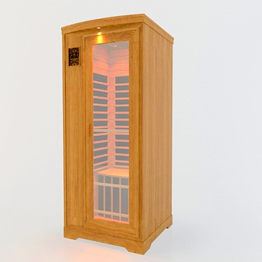 Sleek Infrared Sauna 3D model image 1 