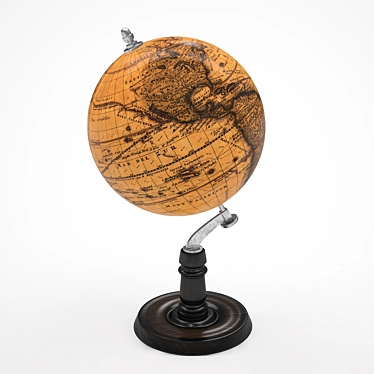 Vintage World Globe 3D model image 1 