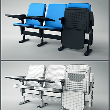 Comfort Cinema Chairs 3D model image 1 