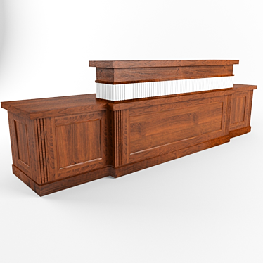 Venge Reception Desk 3D model image 1 