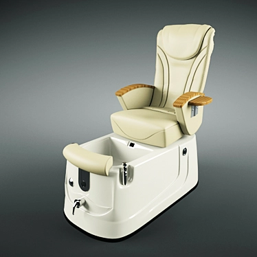 Elegant Salon Chair 3D model image 1 