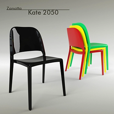 Sleek Zanotta Kate 2050 Table 3D model image 1 