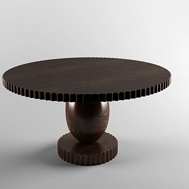 Oval Egg Table 3D model image 1 