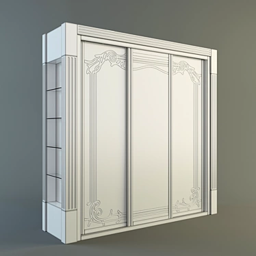 Spacious Wardrobe Closet 3D model image 1 