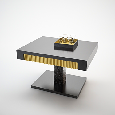 Elegant Contemporary Table 3D model image 1 