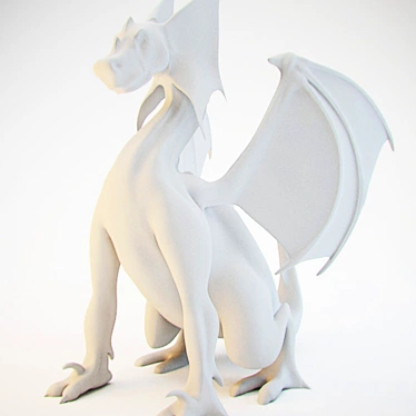 Mythical Fire-Breathing Dragon 3D model image 1 