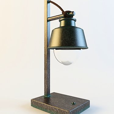 Sleek Desk Lamp 3D model image 1 