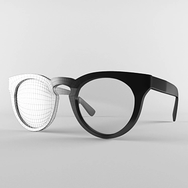Stylish Ray Ban Sunglasses 3D model image 1 