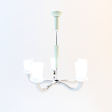 Elegant Crystal Chandelier 3D model image 1 