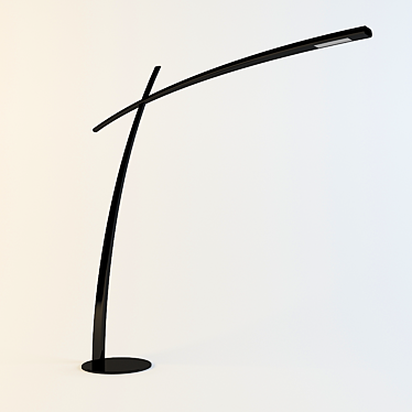 Title: Sleek Adjustable Floor Lamp 3D model image 1 