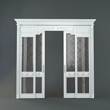 Elegant Doorway Portal 3D model image 1 