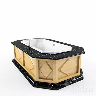 Luxury Soaking Tub 3D model image 1 