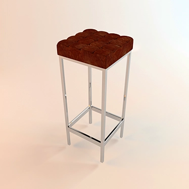 Modern Bar Stool - Stylish Seating Solution 3D model image 1 
