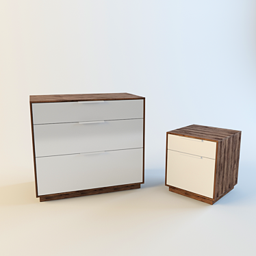 Modern and Compact Ikea Nivoll Furniture 3D model image 1 