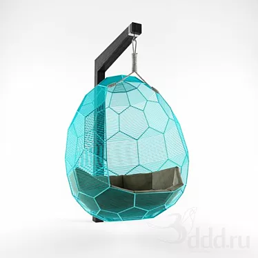 Elevate Your Space with the Chic Egg Chair 3D model image 1 