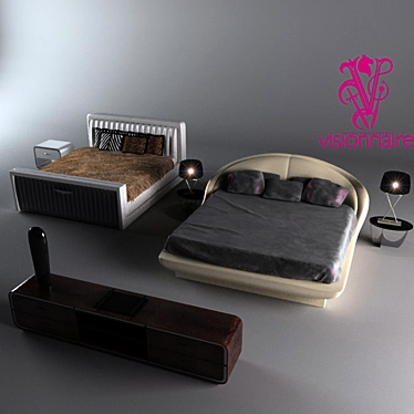 Elegant Ipe Cavalli Furniture Set 3D model image 1 