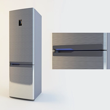 Samsung RL-55 VGBIH: Sleek, Spacious Fridge 3D model image 1 