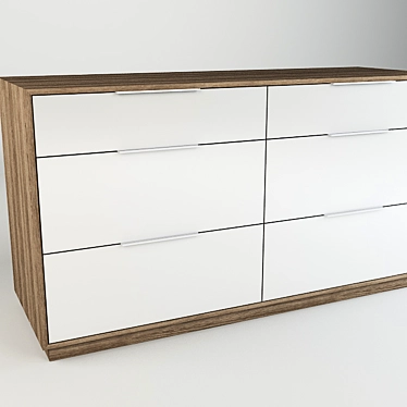 Modular Glass Shelf - Versatile Storage Solution 3D model image 1 