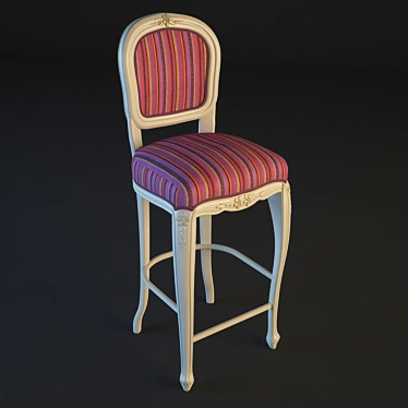 Elegant Bar Stool TroneGrande 3D model image 1 