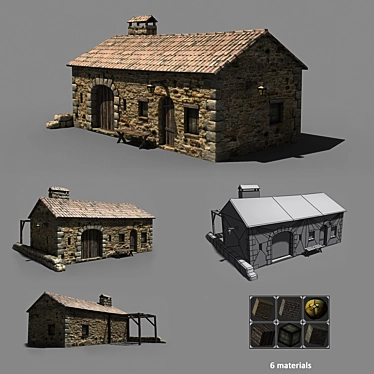 Artisan Italian Villa: 3D Low Poly Model 3D model image 1 