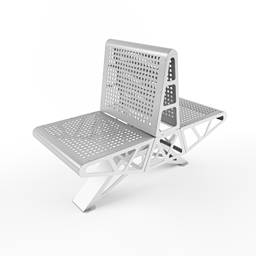 DuoSteel Section Bench 3D model image 1 