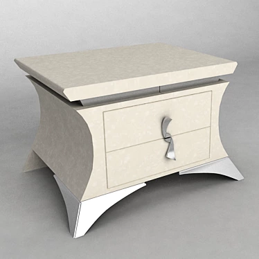 Elegant Bedside Table 3D model image 1 