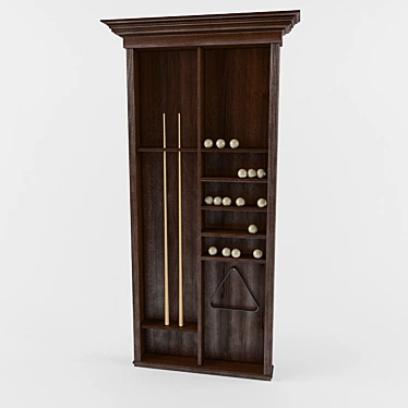 Title: Billiard Room Cabinet 3D model image 1 