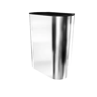 Stainless Steel Wall Mounted Trash Bin 3D model image 1 