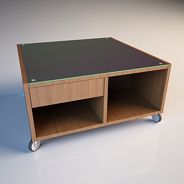 Compact Square Coffee Table (79 cm) 3D model image 1 