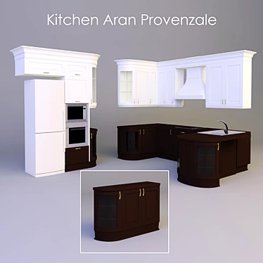 Elegant Provenzale Kitchen 3D model image 1 