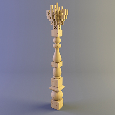 Russian Style Column: Elegant and Timeless 3D model image 1 