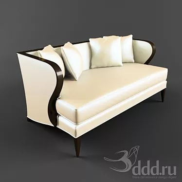 Elegant Christopher Guy Side Chair 3D model image 1 