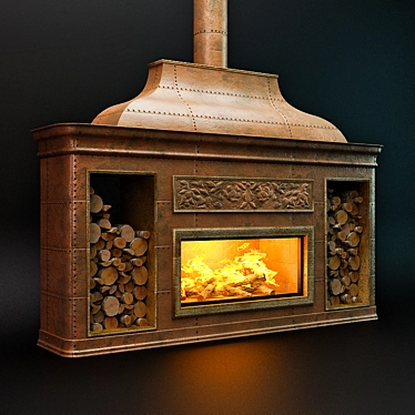 Copper Hearth with Totem Horizon 3D model image 1 