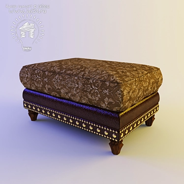Classic Ottoman 3D model image 1 