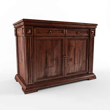 Elegant Vintage Dresser 3D model image 1 