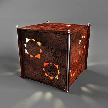Handmade Copper Lamp: 220x220x200mm 3D model image 1 