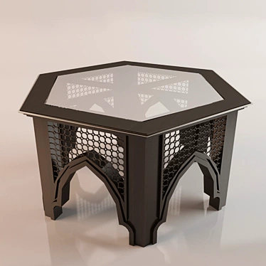 Exquisite Moroccan-Inspired Table 3D model image 1 