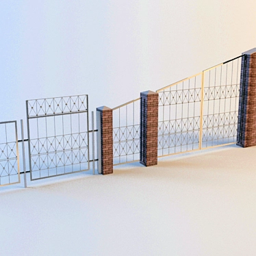 Photo-accurate Modeled Gate 3D model image 1 