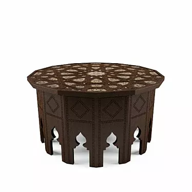 Moroccan Style Coffee Table 3D model image 1 